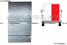 Дверь задняя (правая) распашная, наружная часть, до крыши (без выреза под стекло) низкая база, заводской штамп