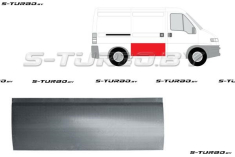 Дверь боковая сдвижная (правая) наружная часть, короткая база, 40 см высота, 121 см длина, заводской штамп