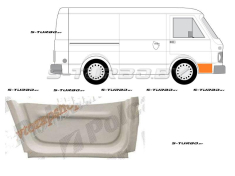 Дверь передняя (правая) внутренняя часть, заводской штамп