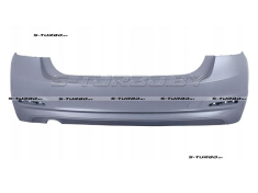 Бампер задний (грунтованный) без отв. под парктроники, для версии с одиночным выхлопом