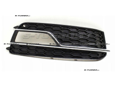 Решетка в бампер (правая) с хромом, для версии s-line, usa-type