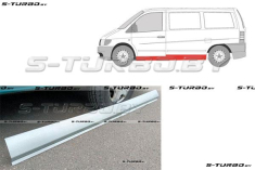 Порог (левый) на всю длину кузова, наружная часть, из 2-ух частей, ремкомплект
