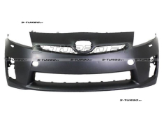 Бампер передний (черный) c отв. под омыватели, без отв. под парктроники