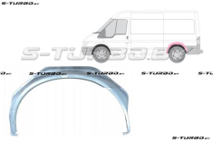 Арка задняя (левая) внутренняя часть, заводской штамп
