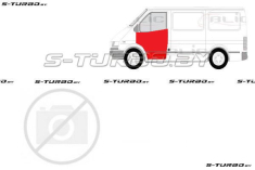 Дверь передняя (левая) наружная часть, до стекла, заводской штамп