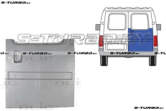Дверь задняя (правая) распашная, наружная часть, до стекла, заводской штамп