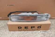 Указатель поворота в бампер (левый) белый