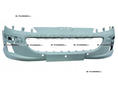Бампер передний (грунтованный) без отв. под омыватели, с отв. под парктроники