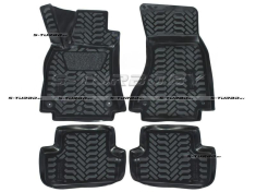 Коврики модельные полиуретановые (с высоким бортом) 3D лапка + ворс подпятник (под крепеж)