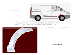 Арка передняя, задняя часть, под дверь (правая) короткая / длинная база, заводской штамп