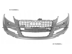 Бампер передний (грунтованный) с отв. под омыватели, с отв. под парктроники