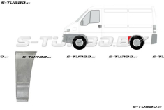 Крыло заднее (левое) нижняя часть, перед колесом, короткая база, заводской штамп