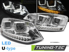 Передние фары U-TYPE LED CHROME, EURO-TYPE