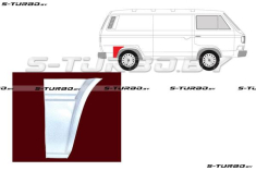 Крыло заднее (правое) задняя часть (за колесом) заводской штамп