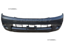 Бампер передний (черный) без отв. под противотуманки, с отв. под накладки крыла, 2005-2008