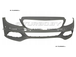 Бампер передний (грунтованный) с отв. под парктроники и камеры парковки
