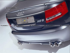 Накладка заднего бампера ABT-STYLE (под двойной выхлоп с двойными насадками)