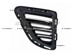 Решетка в бампер (левая) боковая, с хромом, с отв. под led, для версии ss