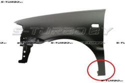 Крыло переднее (левое) без выхода на порог, с отв. под повторитель, оцинкованная сталь