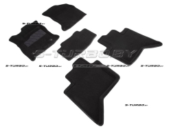 Коврики 3D модельные ворсовые в салон, черные