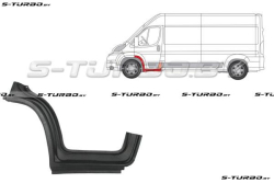 Арка передняя, задняя часть, под дверь (левая) + порог, заводской штамп