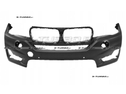 Бампер передний (грунтованный) без отв. под омыватели, с отв. под парктроники