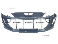 Бампер передний (грунтованный) с отв. под омыватели, без отв. под парктроники