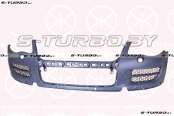 Бампер передний (грунтованный) с отв. под омыватели, с отв. под парктроники