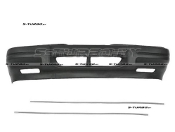 Бампер передний (черный) 1987-1990 + молдинг