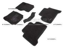 Коврики 3D модельные ворсовые в салон, черные