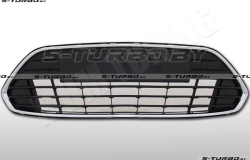 Решетка в бампер (центральная) с хромом