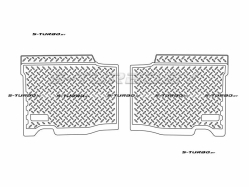 Коврики модельные полиуретановые в салон (высокий борт), задний ряд