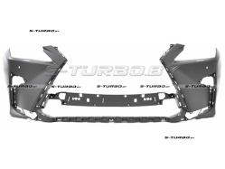 Бампер передний (грунтованный) с отв. под омыватели, с отв. под парктроники