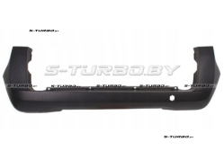 Бампер задний (черный) без отв. под парктроники, для версии с распашной дверью