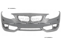 Бампер передний (грунтованный) с отв. под омыватели, с отв. под парктроники