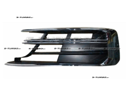Решетка в бампер (левая) с хромом, для версии без active cruise control (acc)