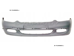Бампер передний (грунтованный) с пластиковым усилителем, с отв. под противотуманки