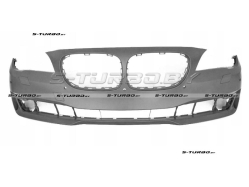 Бампер передний (грунтованный) с отв. под омыватели, с отв. под парктроники, 2012-2015