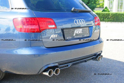 Накладка заднего бампера ABT-STYLE (под двойной выхлоп с двойными насадками)