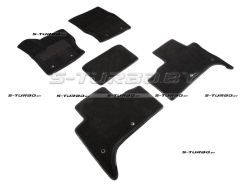 Коврики 3D модельные ворсовые в салон, черные