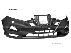 Бампер передний (черный) с отв. под омыватели, без отв. под парктроники