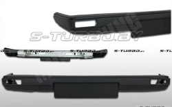 Бампер передний (черный) узкий, с усилителем