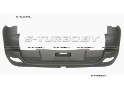 Бампер задний (грунтованный) без отв. под парктроники, без отв. под спойлер