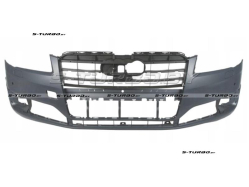 Бампер передний (грунтованный) с отв. под омыватели, с отв. под парктроники, 2014-2017