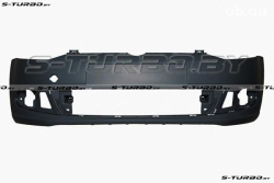Бампер передний (черный) без отв. под омыватели, без отв. под парктроники, russia-type