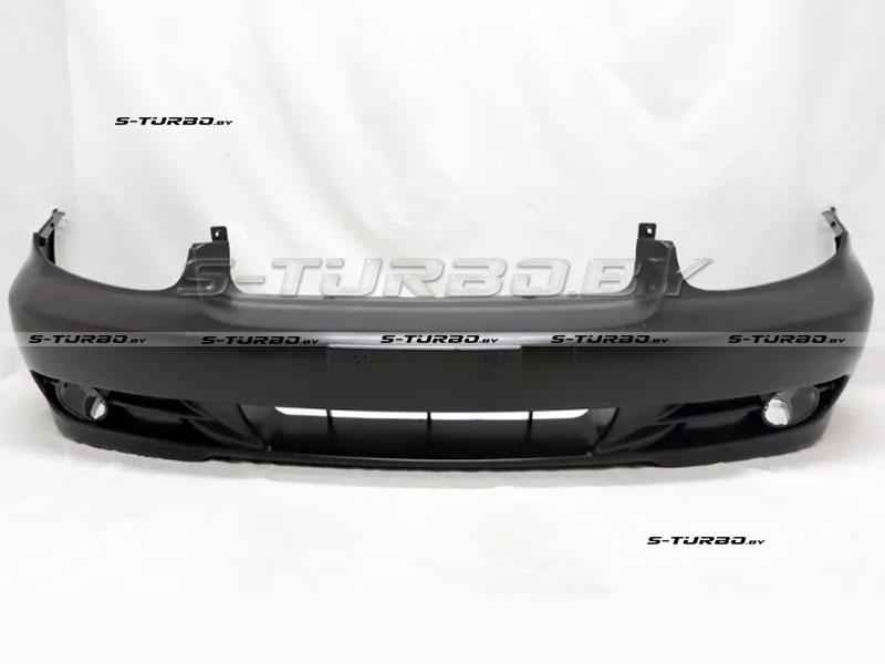 Бампер передний (черный) без отверстий под молдинг, для версии 2.0i