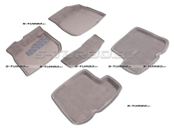 Коврики 3D модельные ворсовые в салон, серые