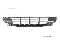 Решетка в бампер (центральная) с хромом