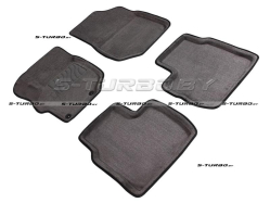 Коврики 3D модельные ворсовые в салон, серые