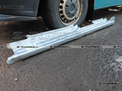 Порог (левый) полный профиль, заводской штамп